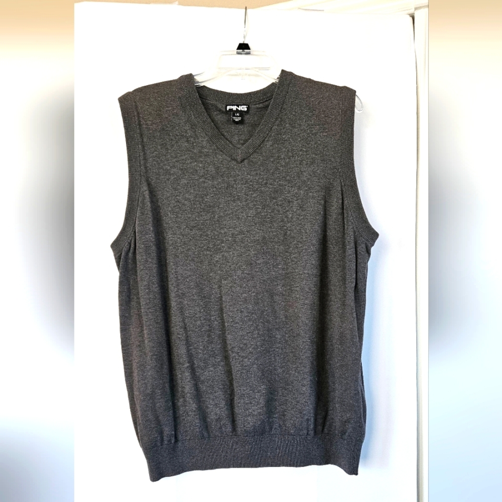 Ping Mens Golf Cotton Sweater Vest‎ Size Large